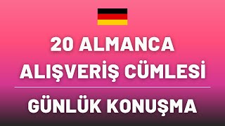 ALMANCA ALIŞVERİŞ CÜMLELERİ 🛍️🇩🇪