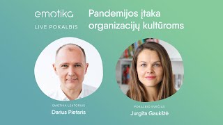 Pandemijos įtaka organizacijų kultūroms