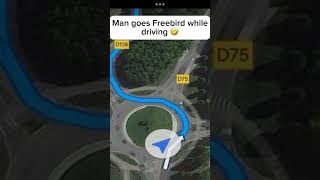 Man goes Freebird while driving #freebird #meme #funny #drifting #supra