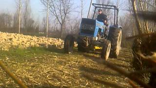 trinciatura ramaglie con landini 6500 "scarico aperto"