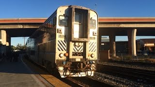 Amtrak SB Pacific Surfliner arrives at Oxnard Station (OXN)