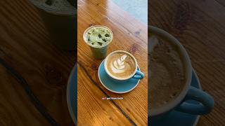 Blueberry matcha latte at Pachamama Coffee. Wonderful coffee experience❤️