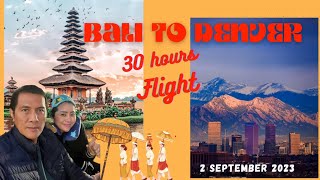 SSS Family United Airline Flight : Bali-Singapore-San Francisco-Denver by United UA2 on 02.09.2023