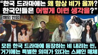 "왜 한국 드라마에는 항상 비가 올까?" 모든 한국 드라마에 등장하는 비 내리는 씬, 거기에는 특별한 의미가 있다는 스페인 매체