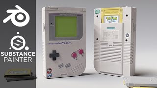 Creating a Nintendo Game-Boy in Blender and Substance Painter