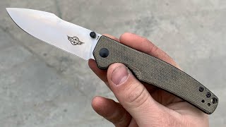 The Oknife Beagle -Unboxing And Overview - You Can Get This On Amazon?!?! Green Micarta 154cm