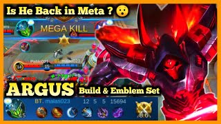 ARGUS BEST BUILD, ARGUS MOBILE LEGENDS, ARGUS GAMEPLAY, ARGUS HYPER CARRY META, 2020 MLBB, SEASON 18