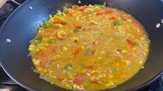 PRAWNS/SHRIMPS CURRY IN COCONUT MILK AND VEGETABLE