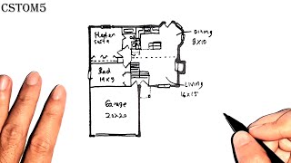 First Floor L Shaped Small House Plans