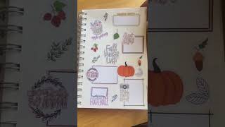 Bullet journal flip through- September 2024 set up! #bulletjournalsetup #bulletjournal #fall2024