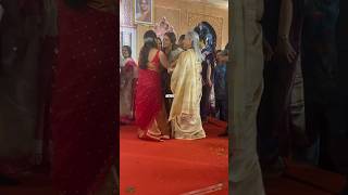 Jaya Bachchan Shweta Bachchan and Rani Mukherjee at Durga Puja