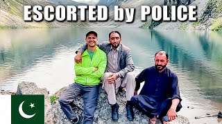 ESCORTED by KPK POLICE to KANDOL LAKE 🇵🇰 American in Pakistan Motorcycle Travel Vlog E09