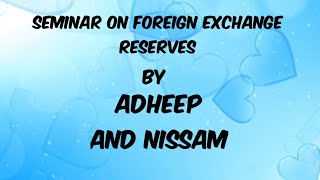 Foreign exchange reserves