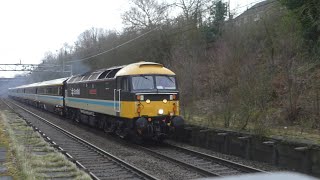 47712 Lady Diana Spencer Push Pull set at Hartford Station in Cheshire 24th February 2023