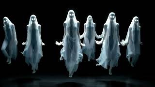 Creepy Ghosts Roaming in the Darkness | Perfect Halloween Window Projection