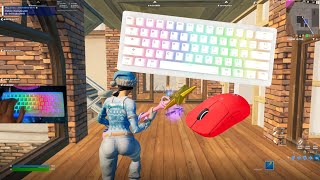 Gamakay K61 Pro Mechanical Keyboard 😴 Fortnite Keyboard & Mouse Sounds ASMR Gameplay 😍 360 FPS 4K🏆