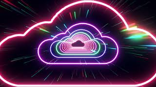 Neon Cloud Shape Tunnel Moving  Glowing Lights 4K TikTok Trend Background #tunneltrend