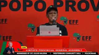 JULIUS MALEMA Address | 23 November 2024