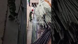 Bamboo crusher process