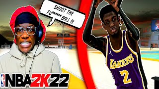 Forcing My Teammate To Shoot The Ball On NBA 2K22... TERRIBLE IDEA