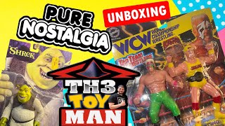 RETRO ACTION FIGURE MAILCALL / UNBOXING! WCW ACTION FIGURES, STING & HULK HOGAN FIGURES + SHREK?!