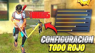 ✅LA MEJOR SENSIBILIDAD ⚙️ PARA PEGAR TODO ROJO 👺 FREE FIRE