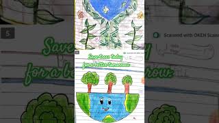 Posters on Save trees|| Poster making || Save environment Save trees Poster #poster