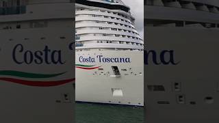 Costa Toscana leaving Civitavecchia #shorts #cruise #sailaway