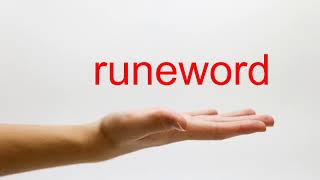 How to Pronounce runeword - American English