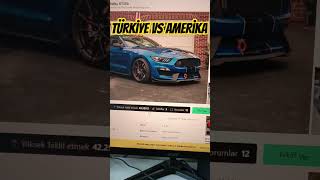 Türkiye Vs Amerika 3#shortsviral #shorts  #car