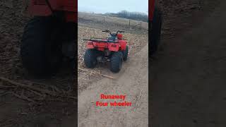 runaway four wheeler #short