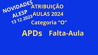 CATEGORIA "O" APDS - FALTA AULA - ATRIBUIÇÃO