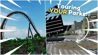 Touring YOUR Parks in Theme Park Tycoon 2 LIVE! 🔴