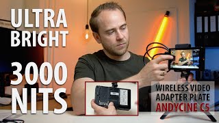 ULTRA Bright monitor with wireless video adapter plate | Andycine C5 | Review