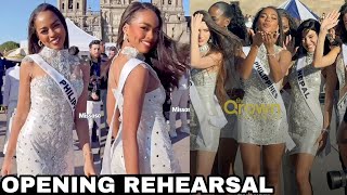 WOW! Chelsea Manalo CAPTIVATE FANS in SLOW-MO TWIRL | OPENING REHEARSAL Miss Universe 2024