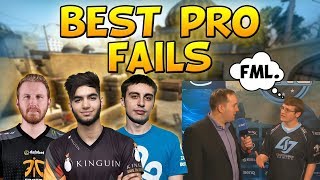 CS:GO - BIGGEST PRO FAILS ft. kennyS, olofmeister, guardian & More