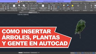 Como Insertar Árboles y Gente en AutoCAD 3D