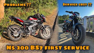 NS 200 Bs7 First Service After 1200 KM || Total Cost of Service, Worth or not || Aadi Motovlogs