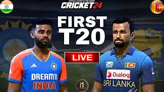 India vs Sri Lanka 1st T20 Match - Cricket 24 Live - narenSKgamer #shorts #shortsfeed #ytshorts