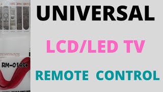 LCD/LED TV Universal Remote Control  master setting in Hindi/Urdu