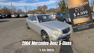 Available Now:🌟 2004 Mercedes-Benz S430 4MATIC🌟 - Timeless Luxury and Performance!