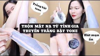 TRỘN MẶT NẠ TỪ TÍNH HÚT MỤN ẨN MỤN ĐẦU ĐEN GIA TRUYỀN | CÔNG DỤNG THỰC SỰ ?? | BoonTrang