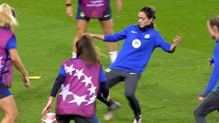 Barcelona train ahead of Manchester City Women's Champions League clash