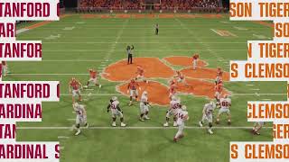 College Football 25 Clemson vs Stanford 2024 Gameplay Xbox Series X