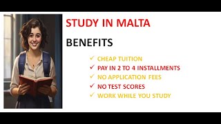 STUDY IN MALTA | NO APPLICATION FEES | NO TEST SCORES