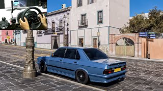 Drifting BMW M5 1988 - Forza Horizon 5 | Thrustmaster T300 gameplay