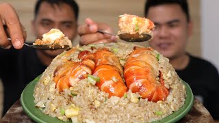 SHRIMP AND EGG FRIED RICE | MUKBANG (HD)