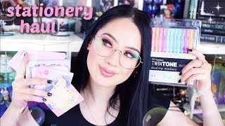 HUGE STATIONERY HAUL | washi tape, stickers, notepads, pens, markers & more