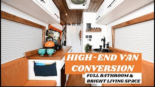 LWB SPRINTER VAN TOUR | Fully Off-Grid Conversion with Open-Plan Layout & SHOWER