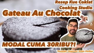 RESEP SNOWY CHOCOLATE CAKE - GATEAU AU CHOCOLAT DARI COOKING STUDIO COURSE - COCOK BUAT NATAL